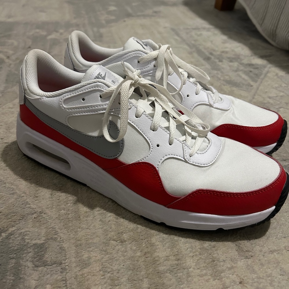 NIKE Air Max SC White Red Men’s Shoes Size 13